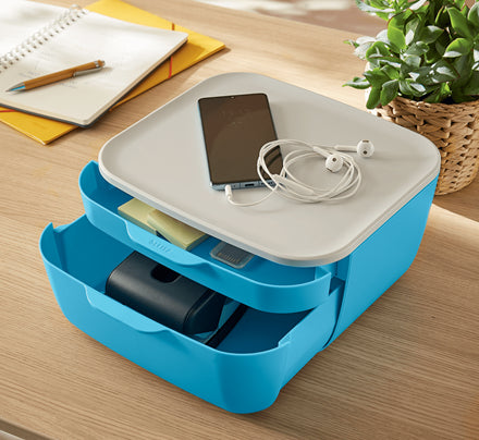 Leitz Bürolocher Cosy – 2-Loch, Lochabstand 80 mm, 30 Blatt, bis A4, Ø5,5 mm – Grau