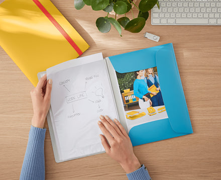 Leitz Cosy Sichtbuch A4, 20 Hüllen, PP, matt, blau
