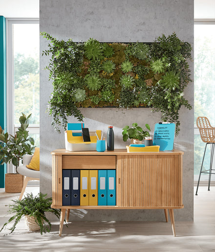 Leitz Cosy – Briefkorb für A4, 3 Fächer, Kunststoff, Gelb, 274 × 120 × 456 mm