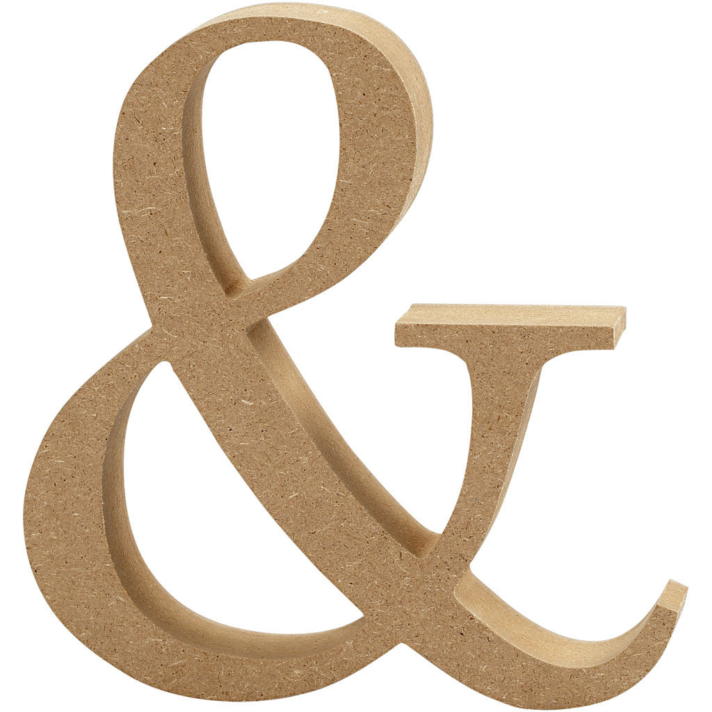 Creativ Company Deko-Buchstabe – 13 × 2 × 2 cm – Holz & MDF, natur
