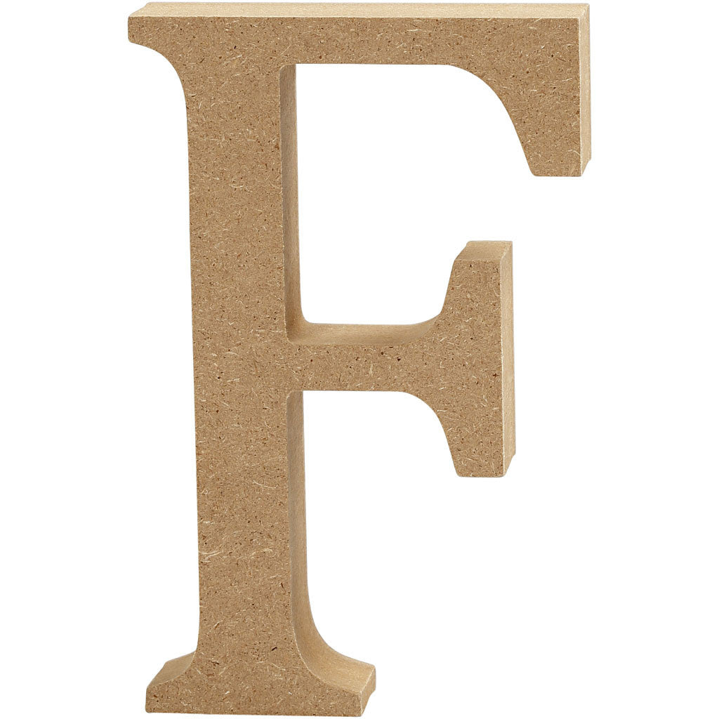 Creativ Company Holzbuchstabe F, 1 Stk, 2 × 2 × 13 cm, MDF