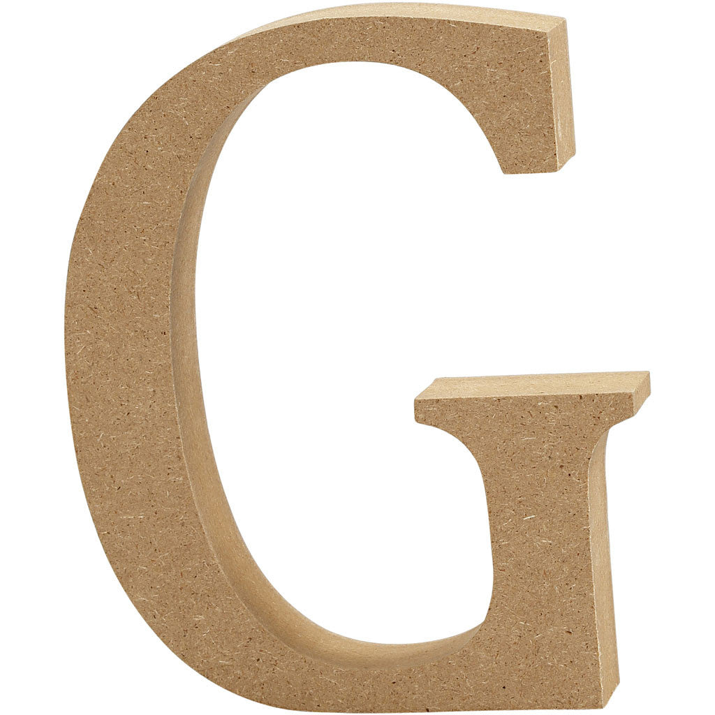 Creativ Company Holzrohling, Mischholz/MDF, Form G, 2 × 13 × 2 cm, 1 Stk.