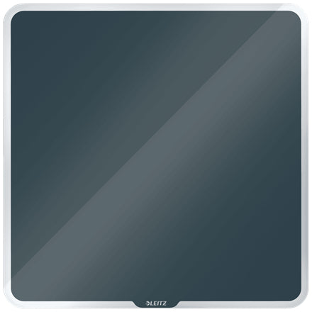 Leitz Cosy Glasboard – 45 × 45 cm, grau