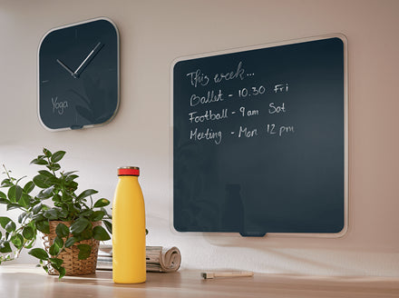 Leitz Cosy Glasboard – 45 × 45 cm, grau