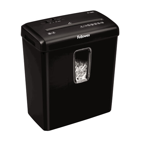 Fellowes P-30C – Aktenvernichter, DIN P-4, Partikelschnitt 4 × 34 mm, 6 Blatt, 15 l