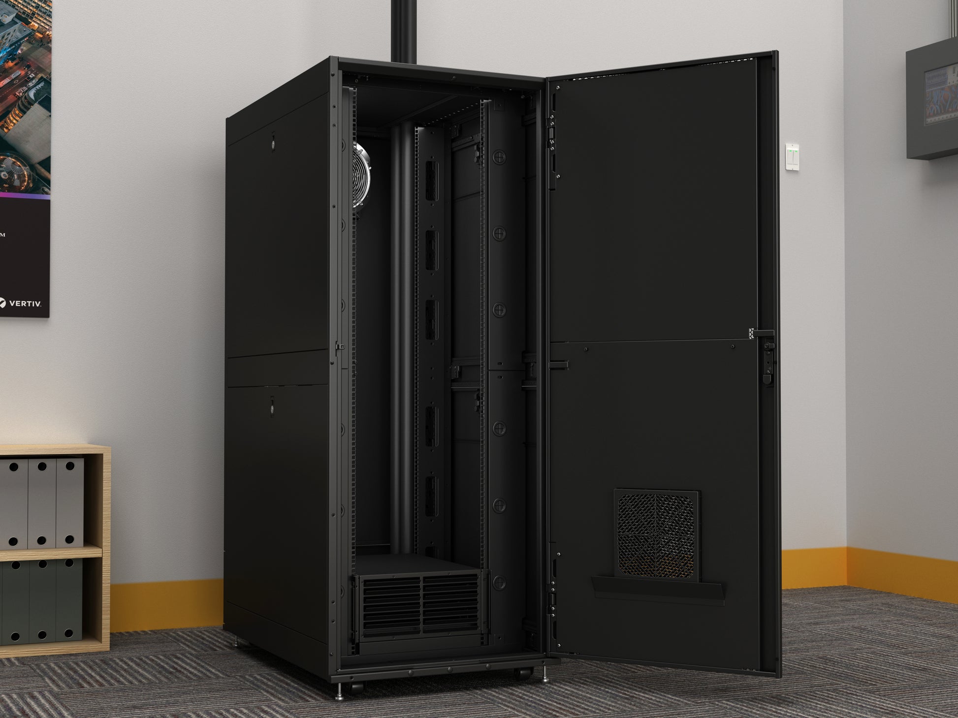 Vertiv Luftkühler VRC202KIT-N – 3500 W, Rack 6U, Luftstrom 799 m³/h, 230 V
