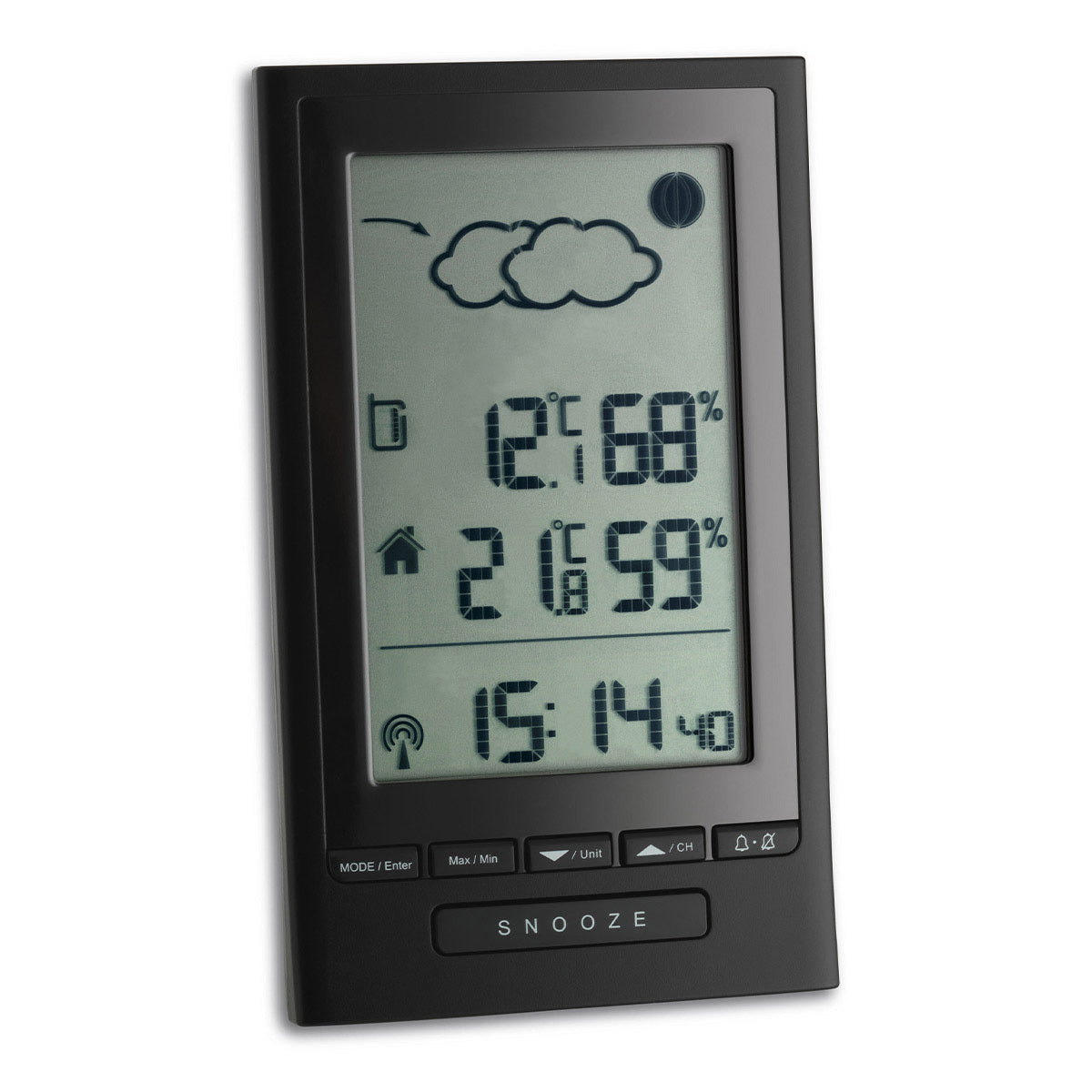 TFA-Dostmann TFA Dostmann Modus Plus – Wetterstation, innen/aussen, inkl. Aussensensor – schwarz