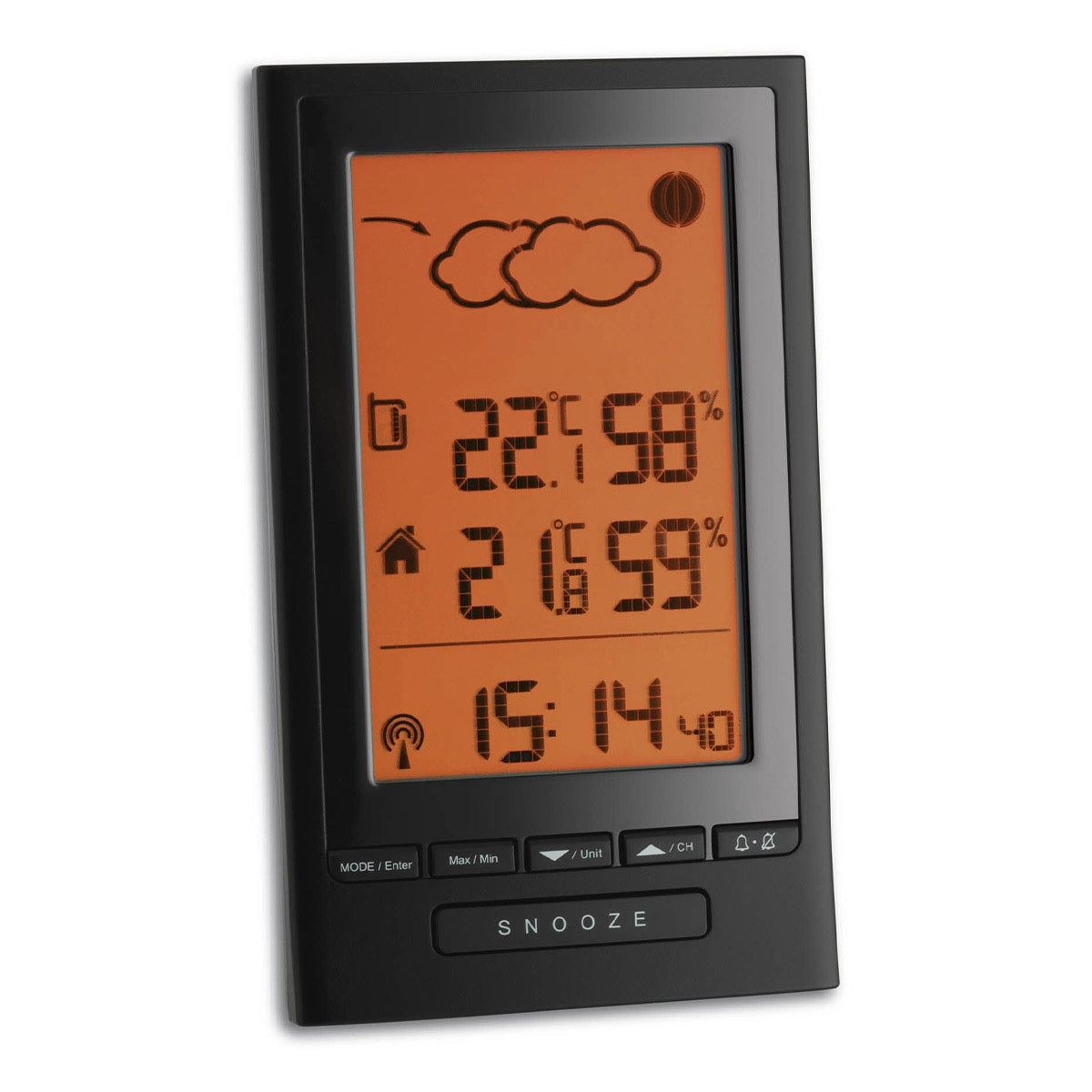 TFA-Dostmann TFA Dostmann Modus Plus – Wetterstation, innen/aussen, inkl. Aussensensor – schwarz