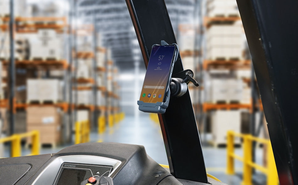 Gamber-Johnson 7160-1488-10 Lade-/Daten-Cradle – Auto, Saugnapf – für Samsung Galaxy XCover Pro – Schwarz