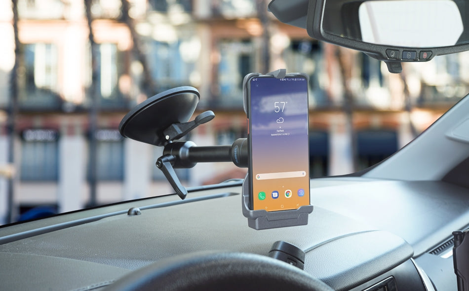 Gamber-Johnson Auto-Halterung, Saugnapf, senkrecht – für Smartphone – Schwarz, Kunststoff