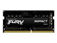 Kingston Technology Kingston FURY Impact – Arbeitsspeicher – 16 GB (2×8 GB) DDR4 3200 MT/s CL20 SODIMM, 260‑pin, 1,2 V