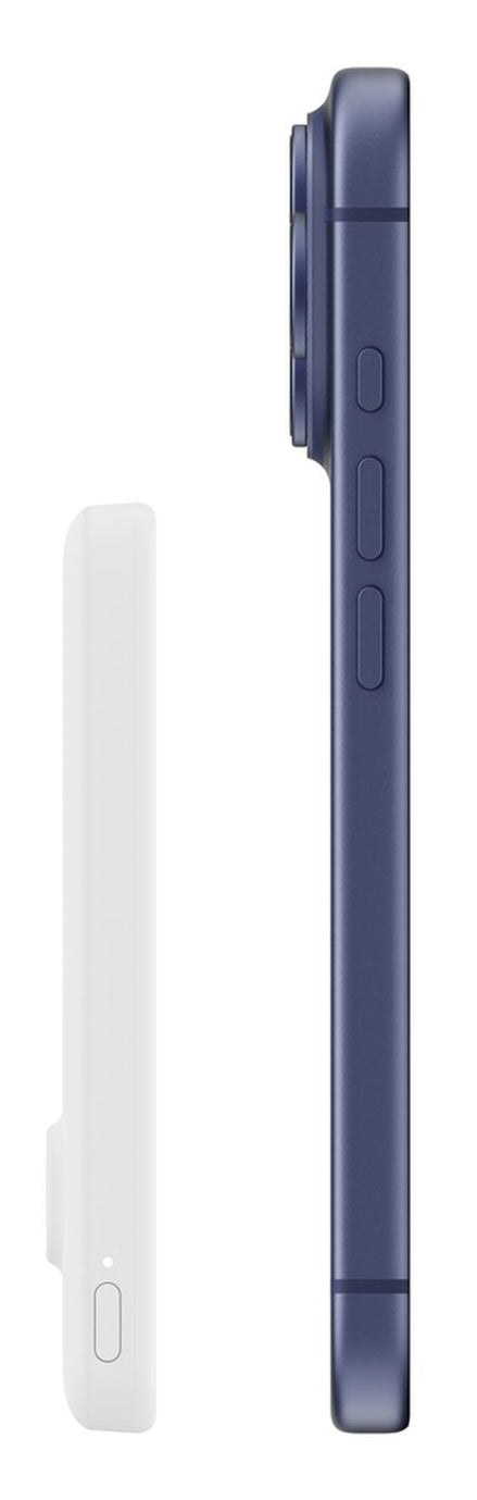 Belkin MagSafe Powerbank 5'000 mAh – 20 W PD, Wireless 15 W, 1× USB-C, weiss