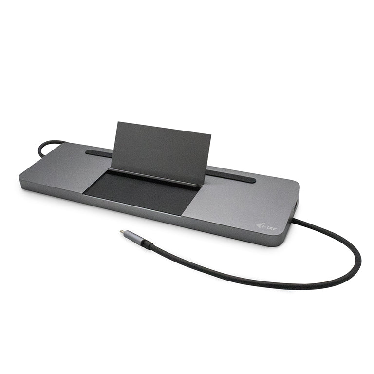 i-tec Dockingstation – USB-C, 1× DP, 1× HDMI, 1× VGA, 4× USB-A, 85 W PD, GbE, SD, 3,5 mm, für Windows/Mac/Linux