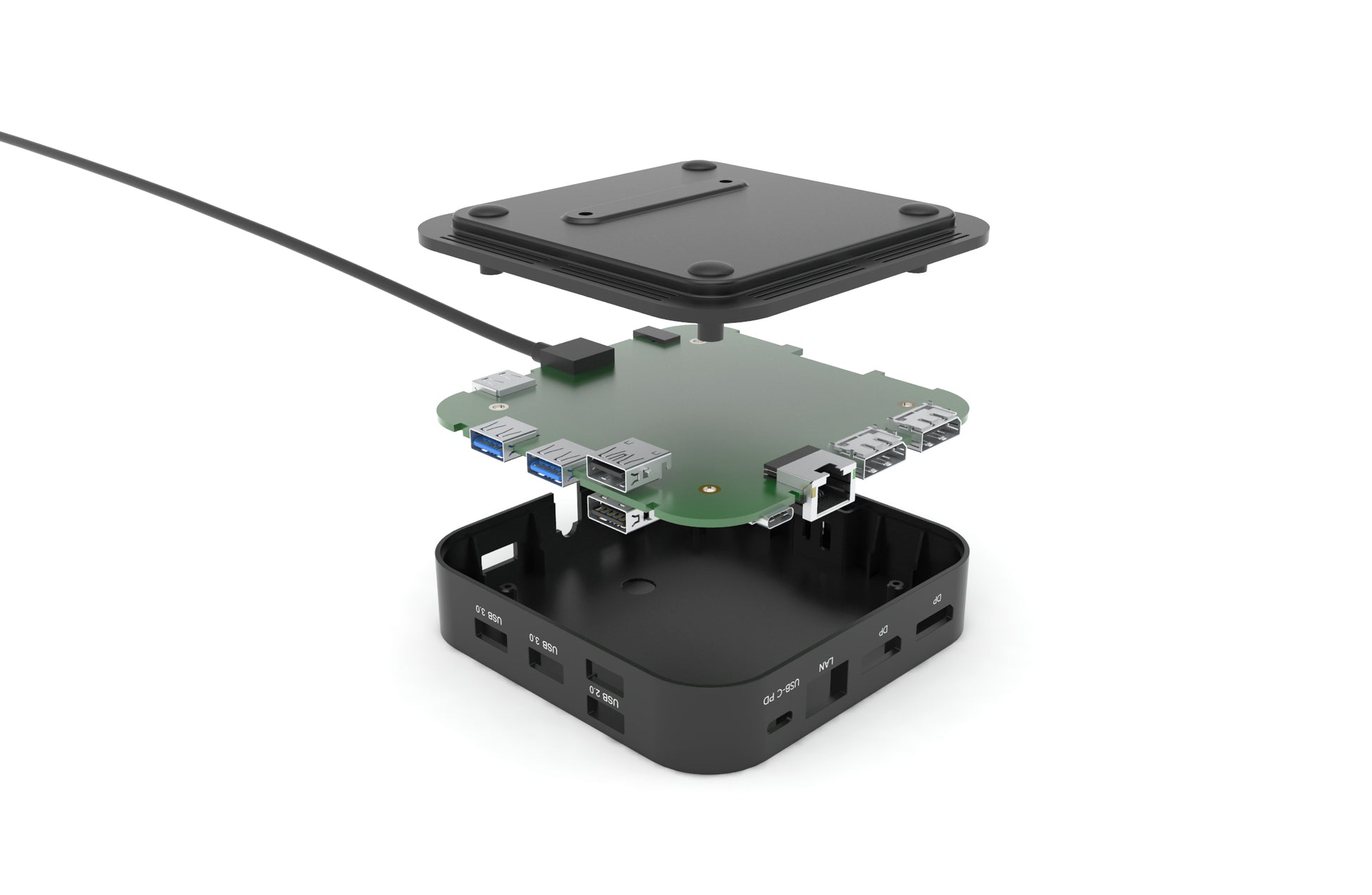 i-tec Dockingstation – USB-C, 2× DP, 5× USB-A, 100 W PD, GbE, 3,5 mm Audio, für Windows/Mac/Linux