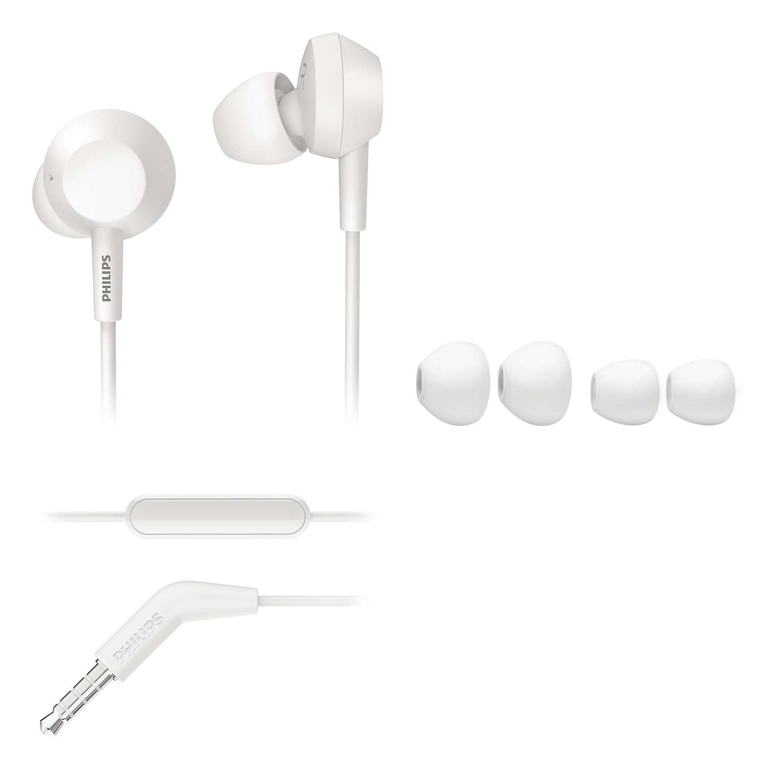 Philips TAE4105WT/00 – In-Ear Headset – Kabelgebunden – Weiss