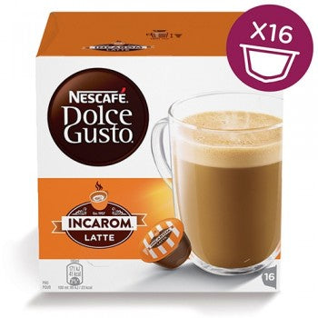 Nescafé Dolce Gusto Kaffeekapseln Incarom Latte – für Dolce Gusto – 16 Kapseln