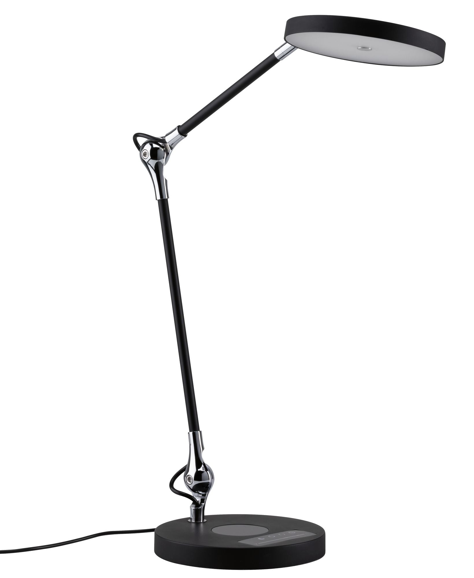 Paulmann Numis Tischleuchte – 18 × 43 × 44 cm, 1100 lm, 11 W, 2700–6500 K, dimmbar, schwarz, Touch, QI