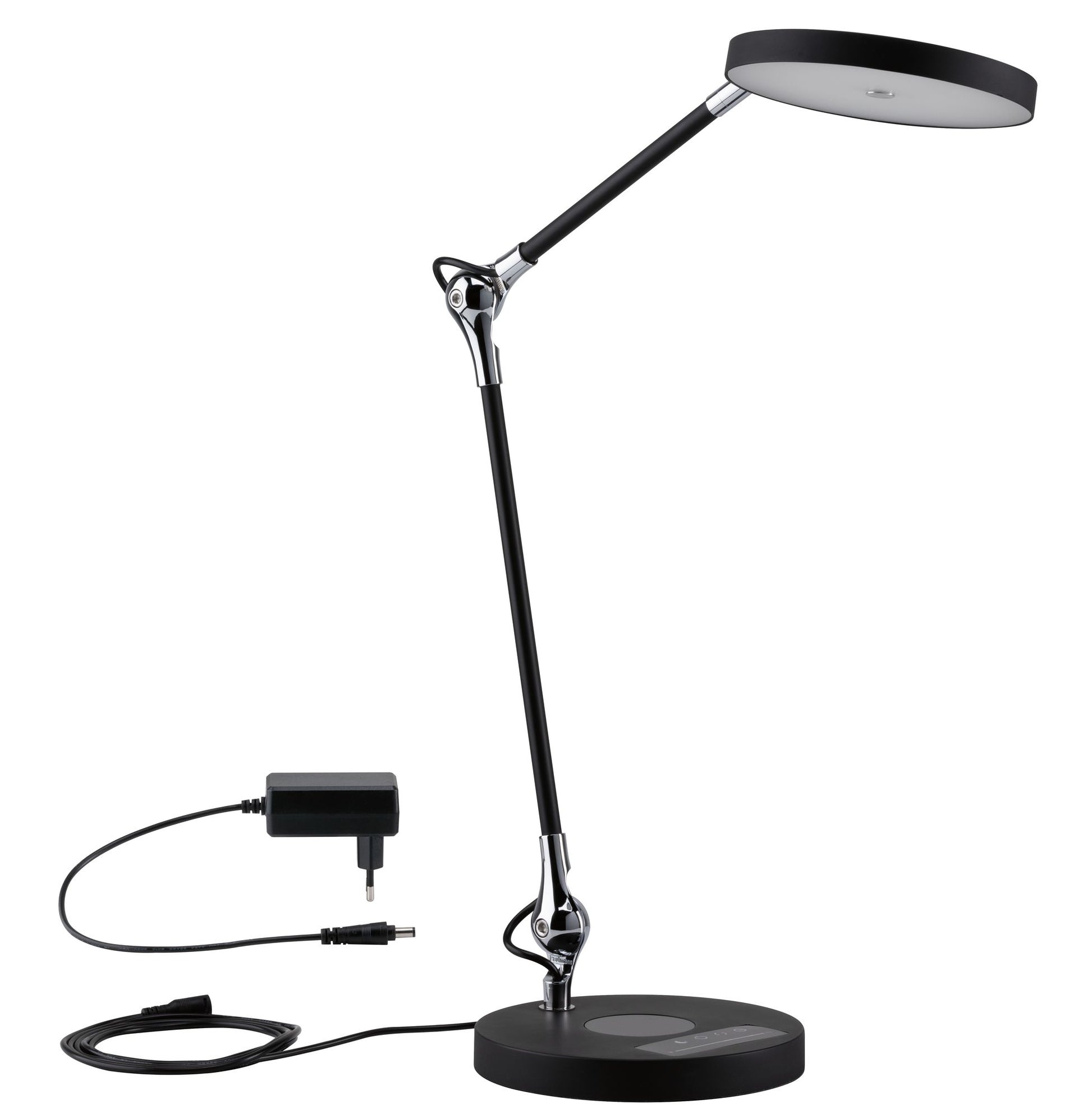Paulmann Numis Tischleuchte – 18 × 43 × 44 cm, 1100 lm, 11 W, 2700–6500 K, dimmbar, schwarz, Touch, QI