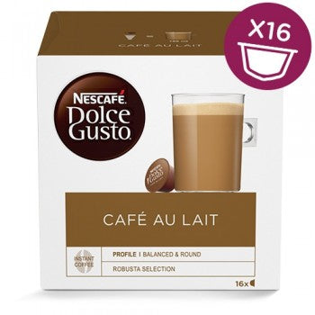 Nescafé Dolce Gusto Kaffeekapseln Café au Lait – für Dolce Gusto – 16 Kapseln
