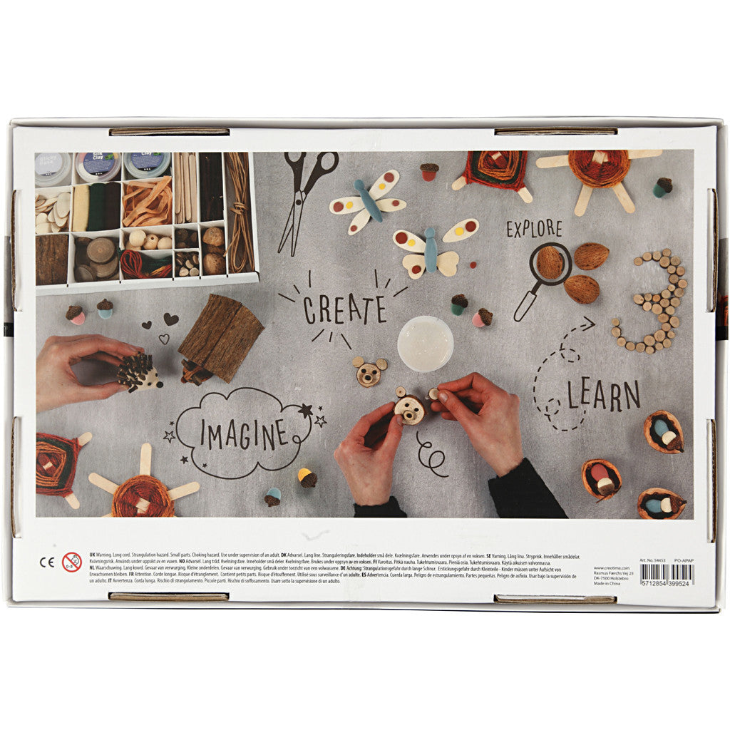 Creativ Company Kreativbox Holz (Birke) – 16-teilig