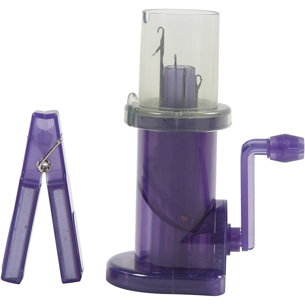 Creativ Company Strickmühle Violett – Nadeln 2,5 mm, 3,5 mm, 5,5 cm×13,5 cm, 1 Stk.