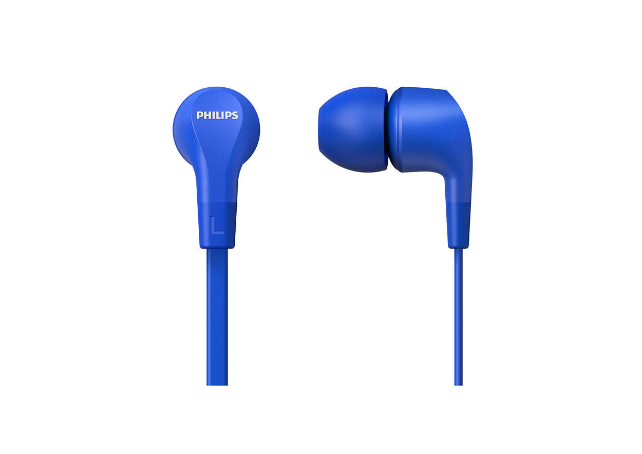 Philips TAE1105BL/00 In-Ear Kopfhörer – Stereo, Kabelgebunden, 3,5 mm Klinke, Blau