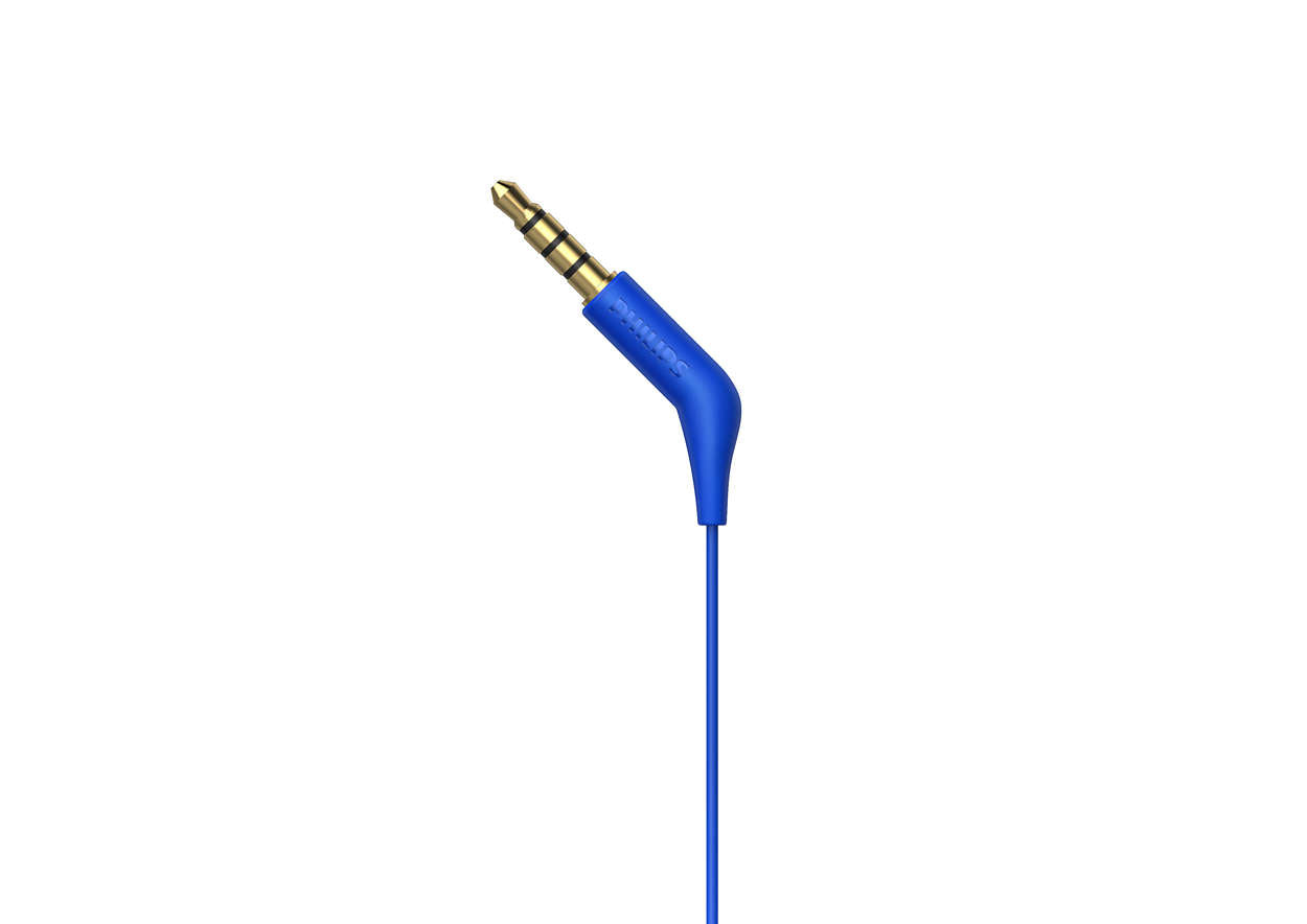 Philips TAE1105BL/00 In-Ear Kopfhörer – Stereo, Kabelgebunden, 3,5 mm Klinke, Blau