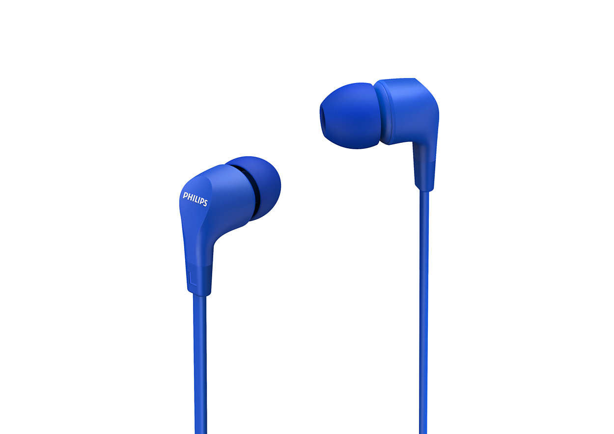 Philips TAE1105BL/00 In-Ear Kopfhörer – Stereo, Kabelgebunden, 3,5 mm Klinke, Blau