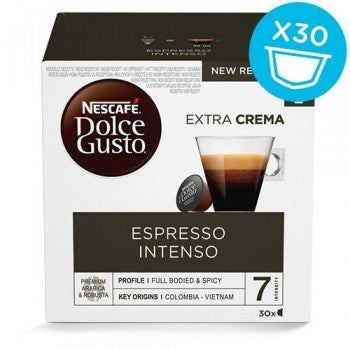 Nescafé Espresso Intenso – Kapseln für Dolce Gusto – Intensität 7, 30 Kapseln