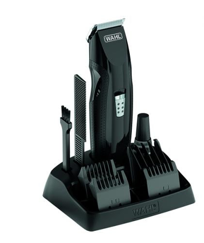 Wahl Bartschneider – 9 Längeneinstellungen, 0,7–12 mm Schnitt – Batteriebetrieben, Schwarz