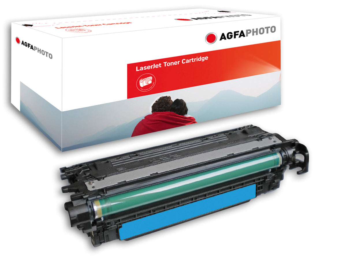 AgfaPhoto Toner APTHP251AE – Cyan, 7000 Seiten – für HP Color LaserJet CM 3530/CP 3520/CP 3525 und andere