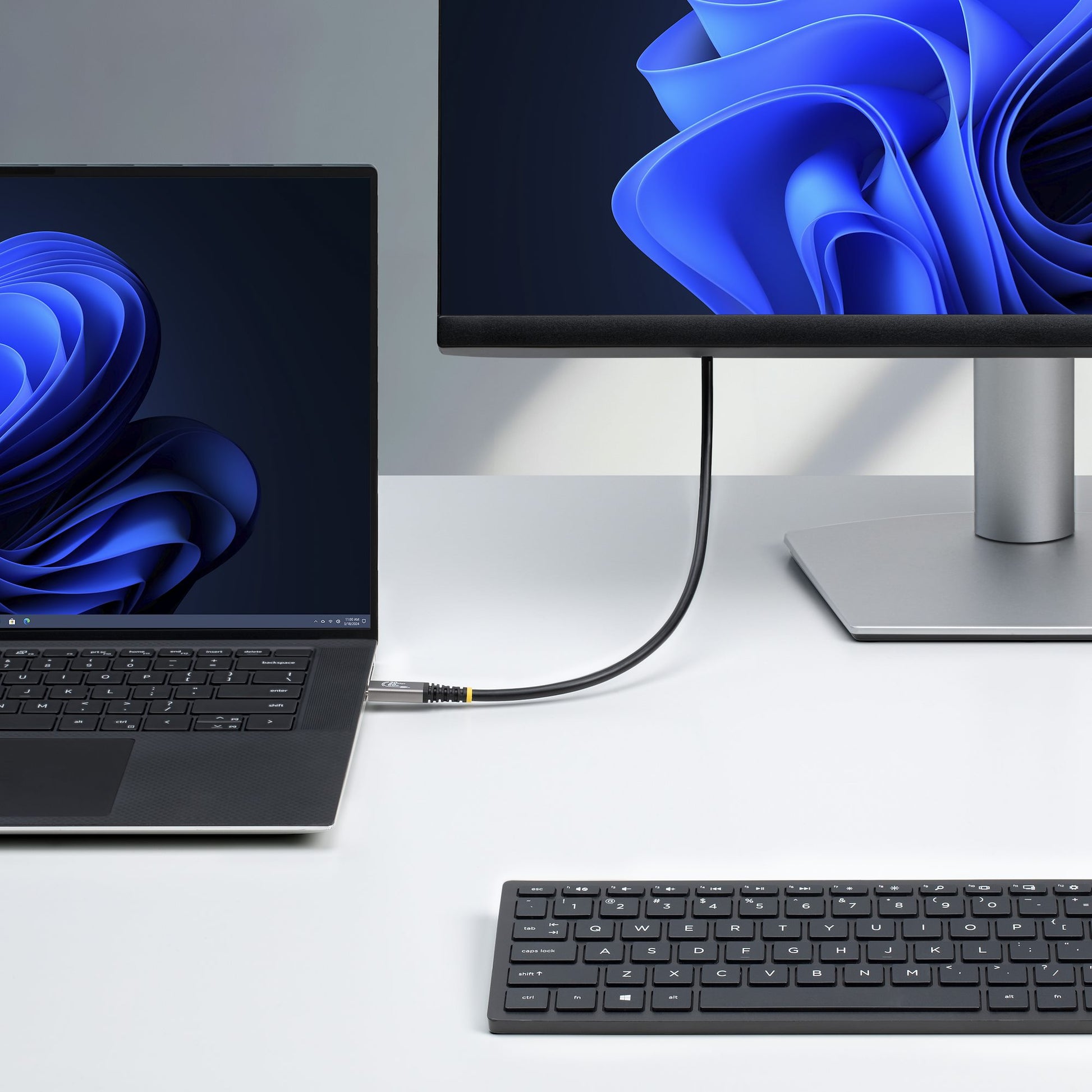 StarTech.com USB-C auf USB-C Kabel – USB4 20 Gbit/s – 3 m – PD 60 W – 4K/120 – USB-IF zertifiziert – Weiss