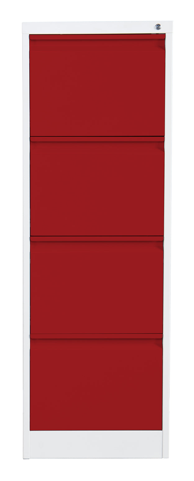 Phoenix Safe Co. FC1004GRK – Aktenschrank, 4 Schubladen, abschliessbar, Stahl, 450 × 620 × 1330 mm