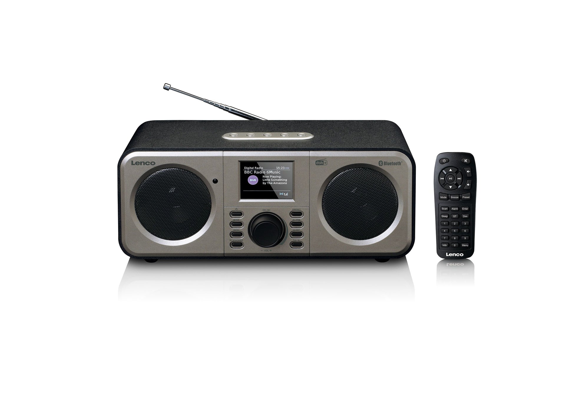 Lenco DAR-030 – DAB+/UKW-Tischradio, Bluetooth – Schwarz