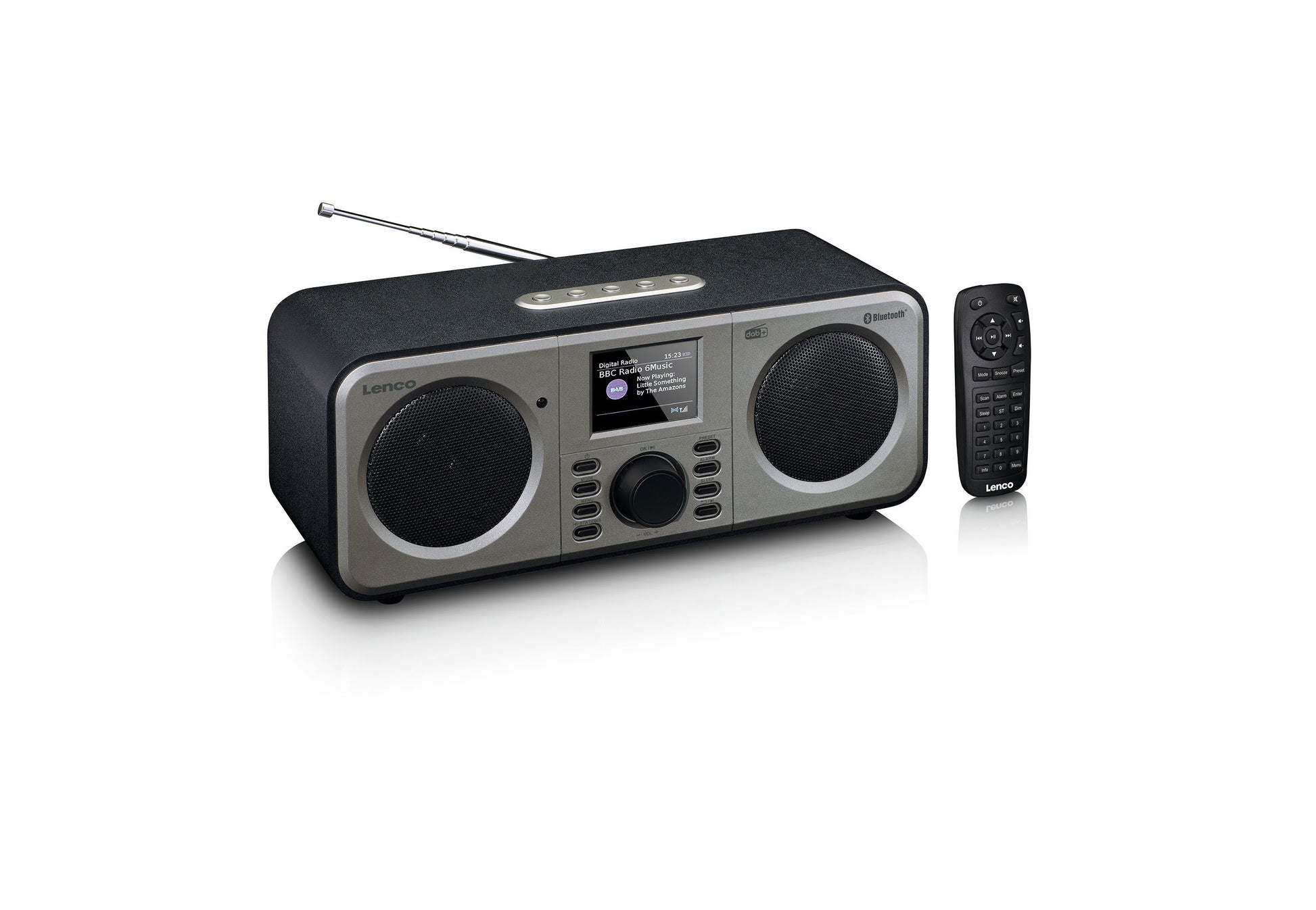 Lenco DAR-030 – DAB+/UKW-Tischradio, Bluetooth – Schwarz