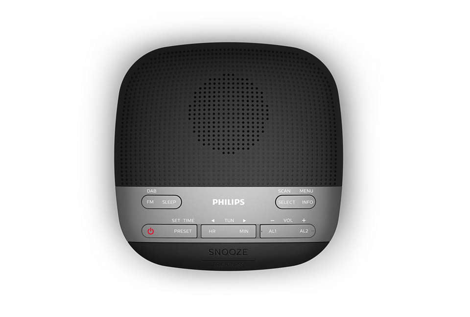 Philips TAR3505/12 – Radiowecker – DAB+, Netzbetrieb – Schwarz