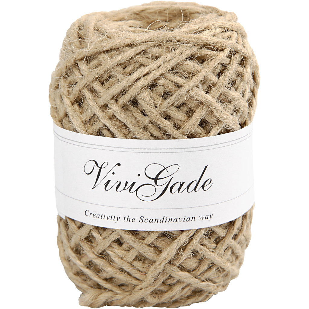 Creativ Company Bastband (Papierbast), Hanf, Beige, Ø 1–2 mm × 30 m, 1 Stk.