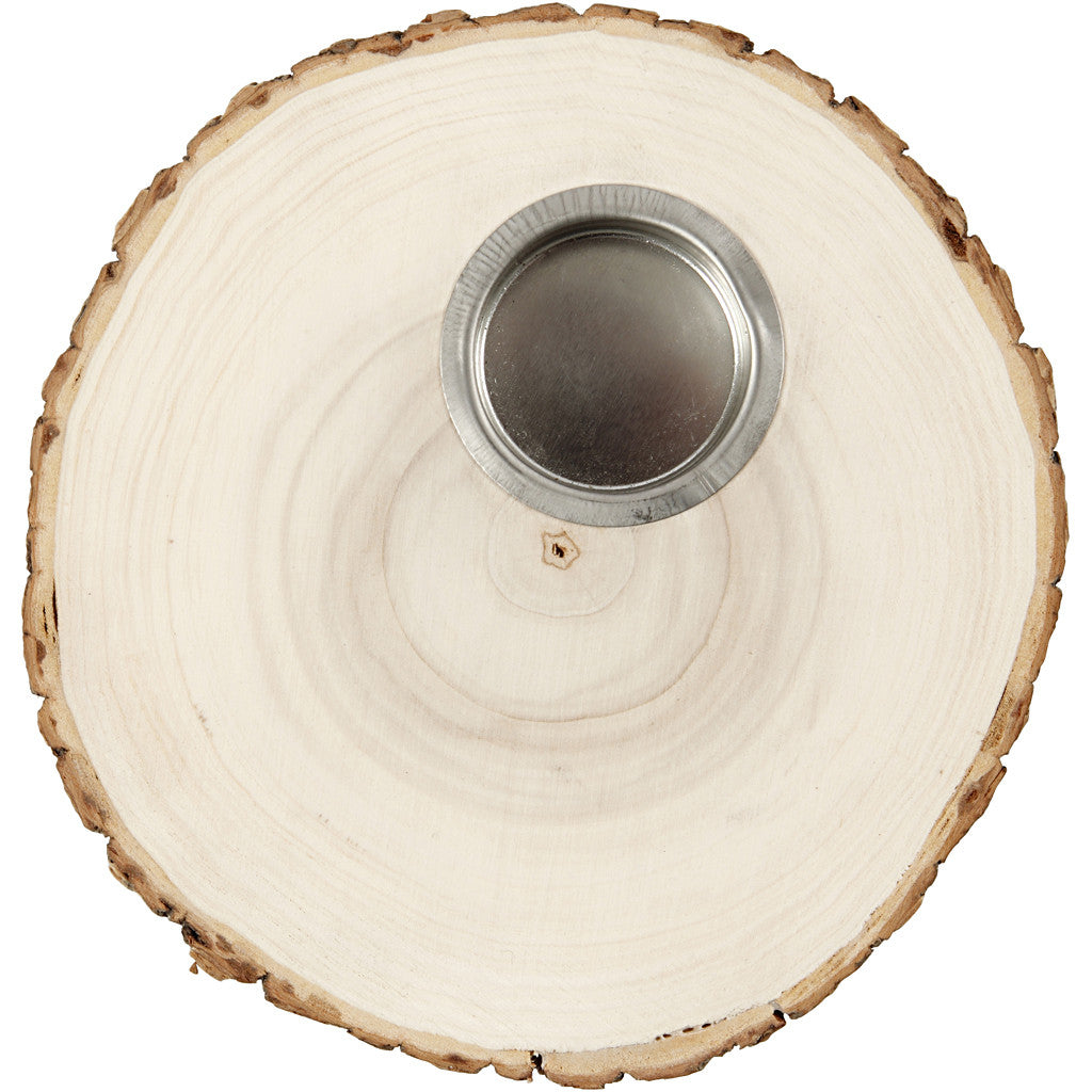 Creativ Company Holz-Teelichthalter – Rund