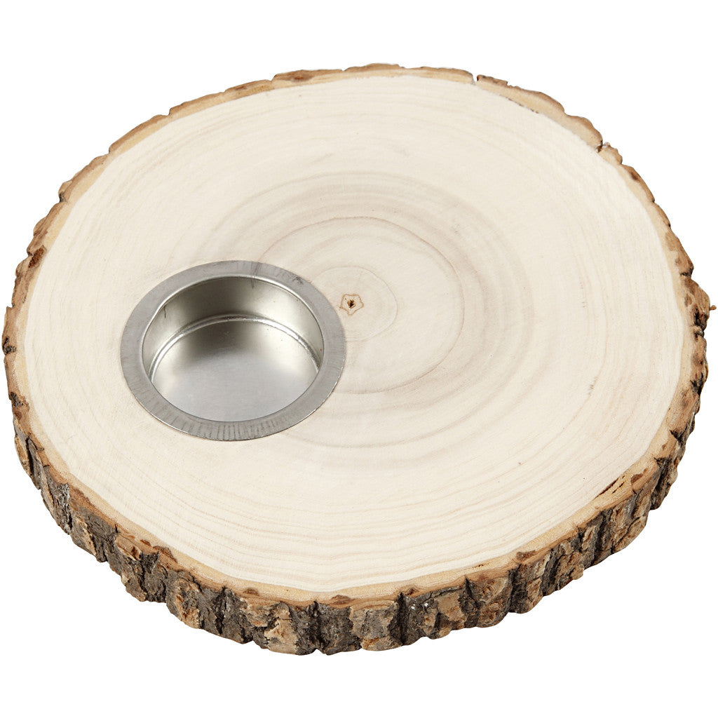 Creativ Company Holz-Teelichthalter – Rund