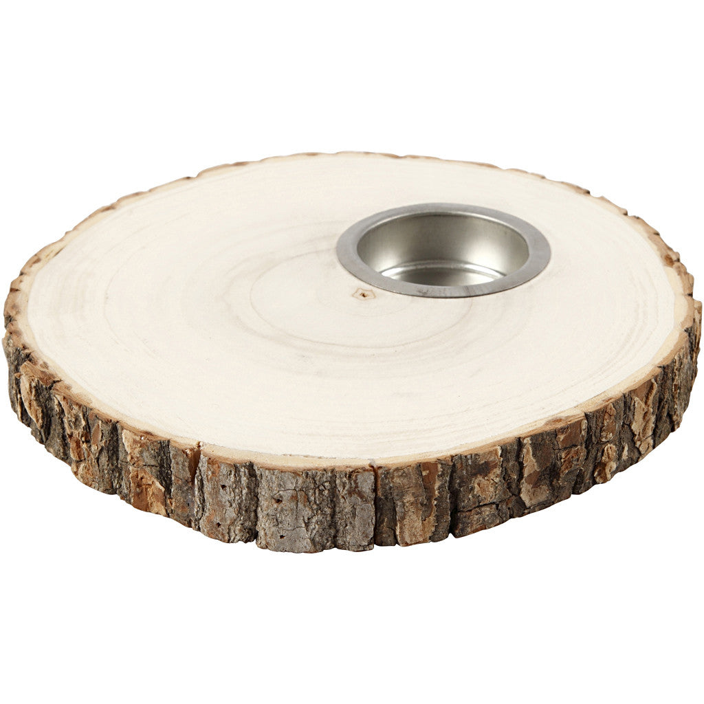 Creativ Company Holz-Teelichthalter – Rund