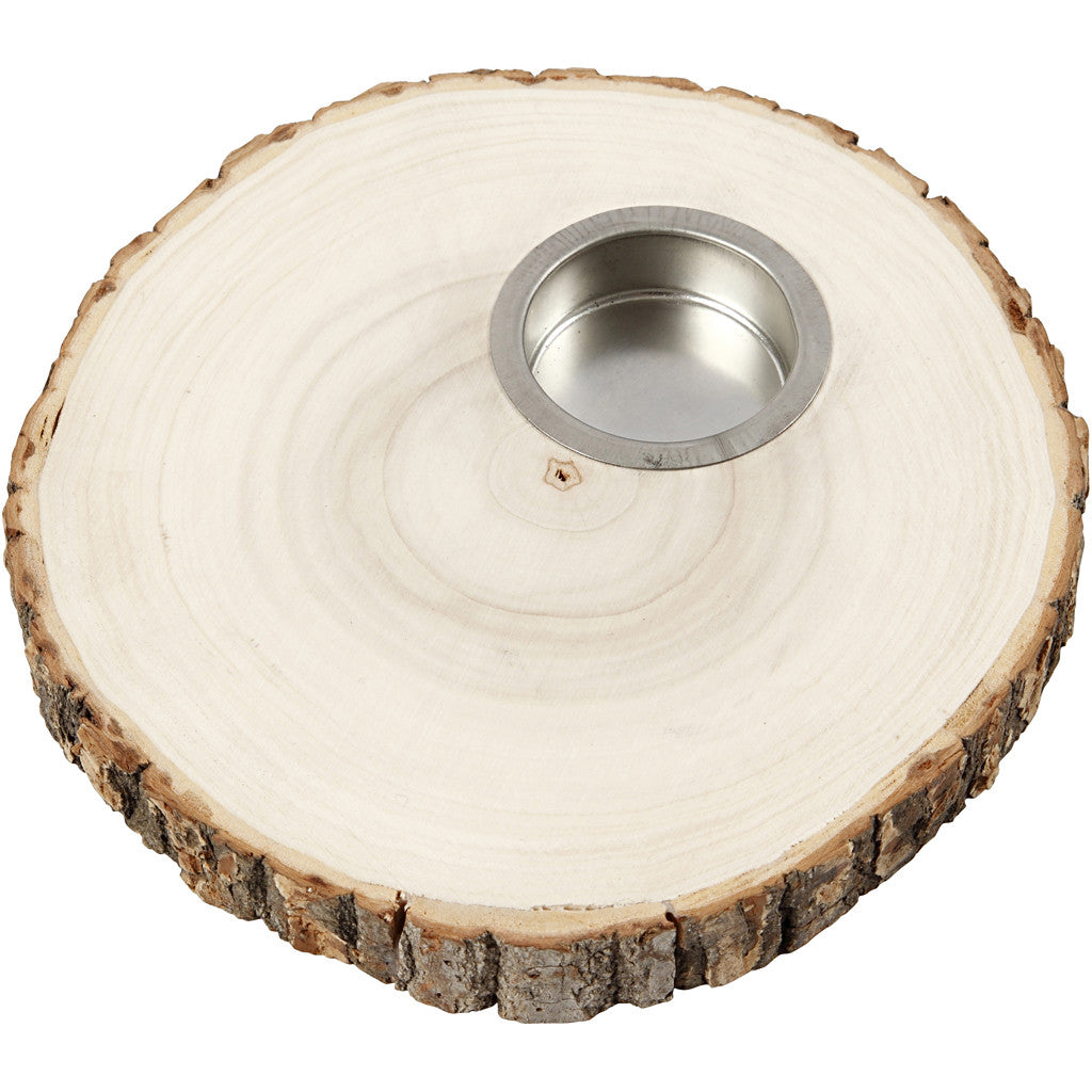 Creativ Company Holz-Teelichthalter – Rund