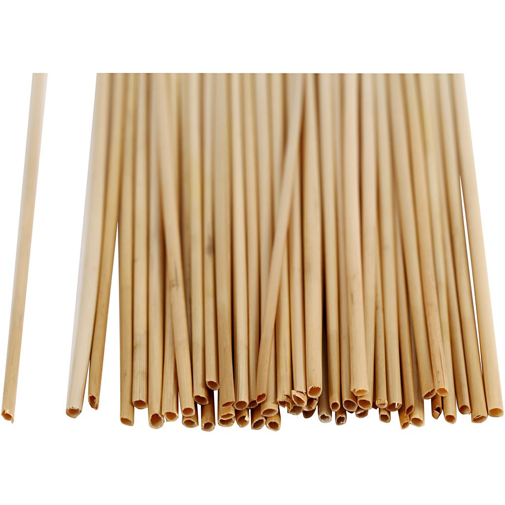 Creativ Company Naturmaterialien, Stroh, Hellbraun, 22 cm × 3 mm, 50 Stk.