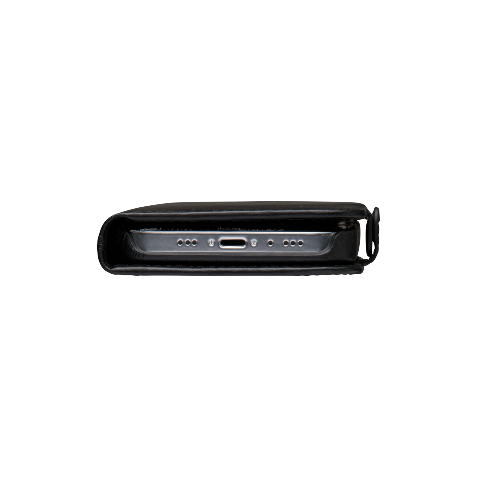 dbramante1928 Lynge Wallethülle – für Apple iPhone 12/12 Pro, 3 Kartenfächer, Leder, Schwarz