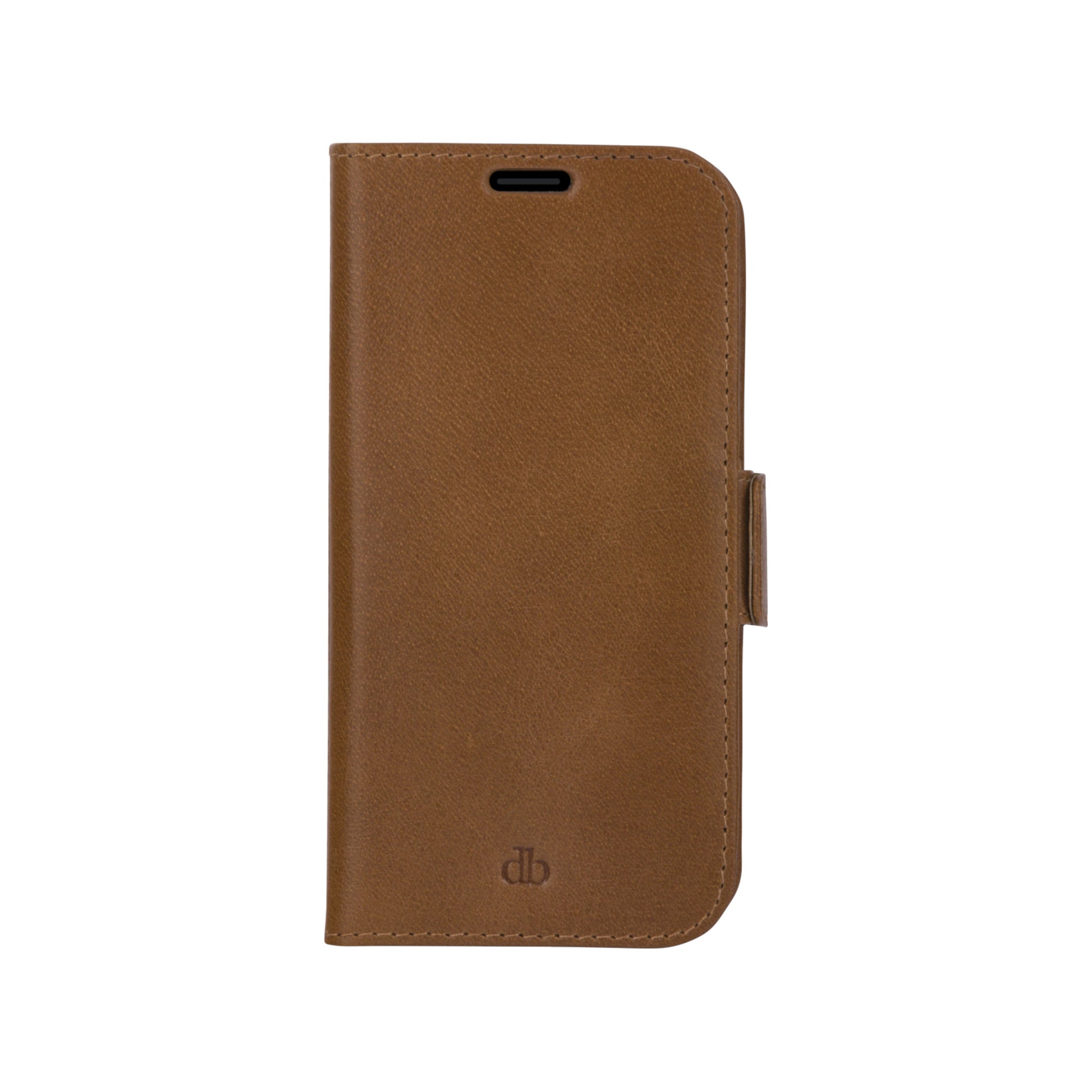 dbramante1928 Lynge Wallethülle – für Apple iPhone 12/12 Pro, 3 Kartenfächer, Leder, Beige, Magnetverschluss