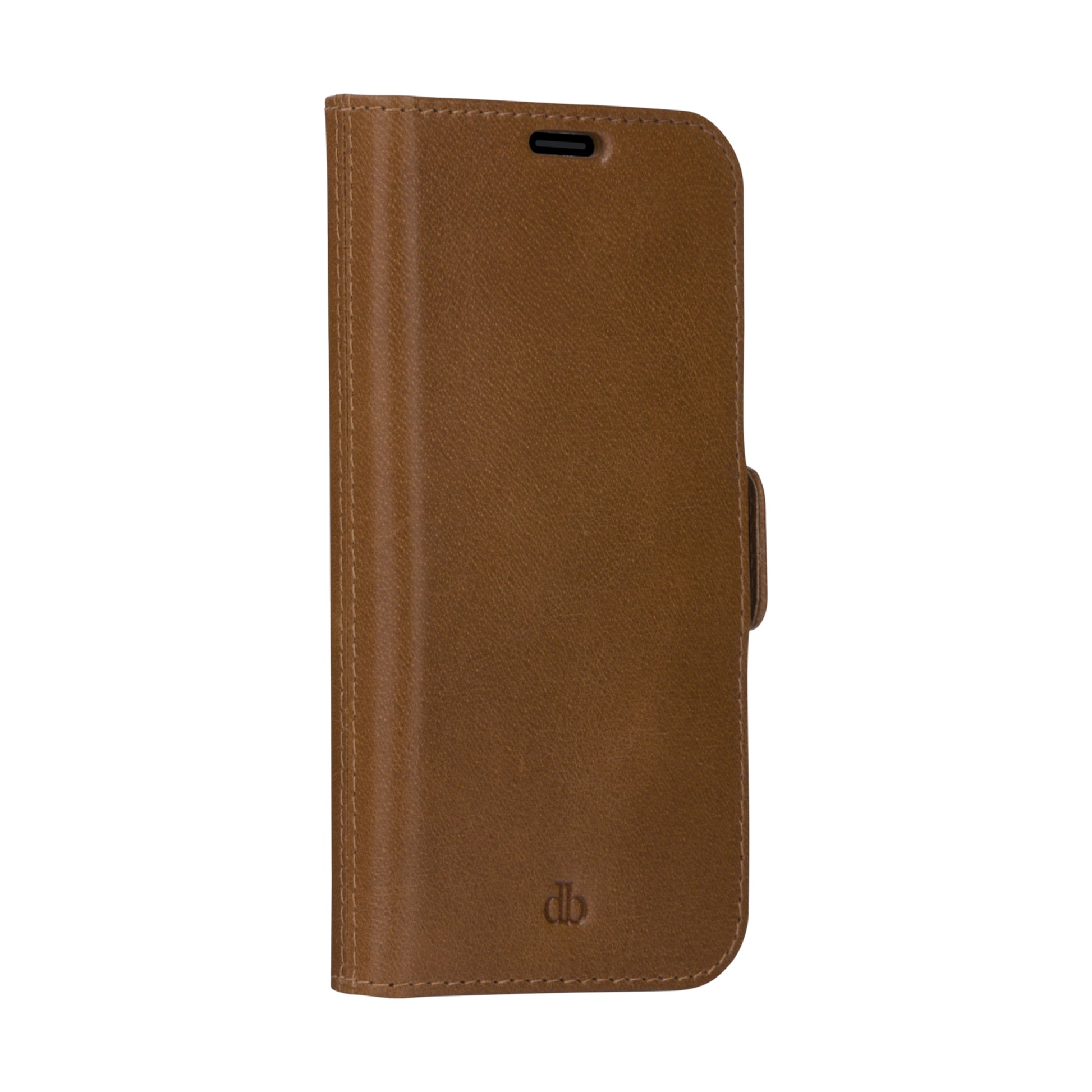 dbramante1928 Lynge Wallethülle – für Apple iPhone 12/12 Pro, 3 Kartenfächer, Leder, Beige, Magnetverschluss
