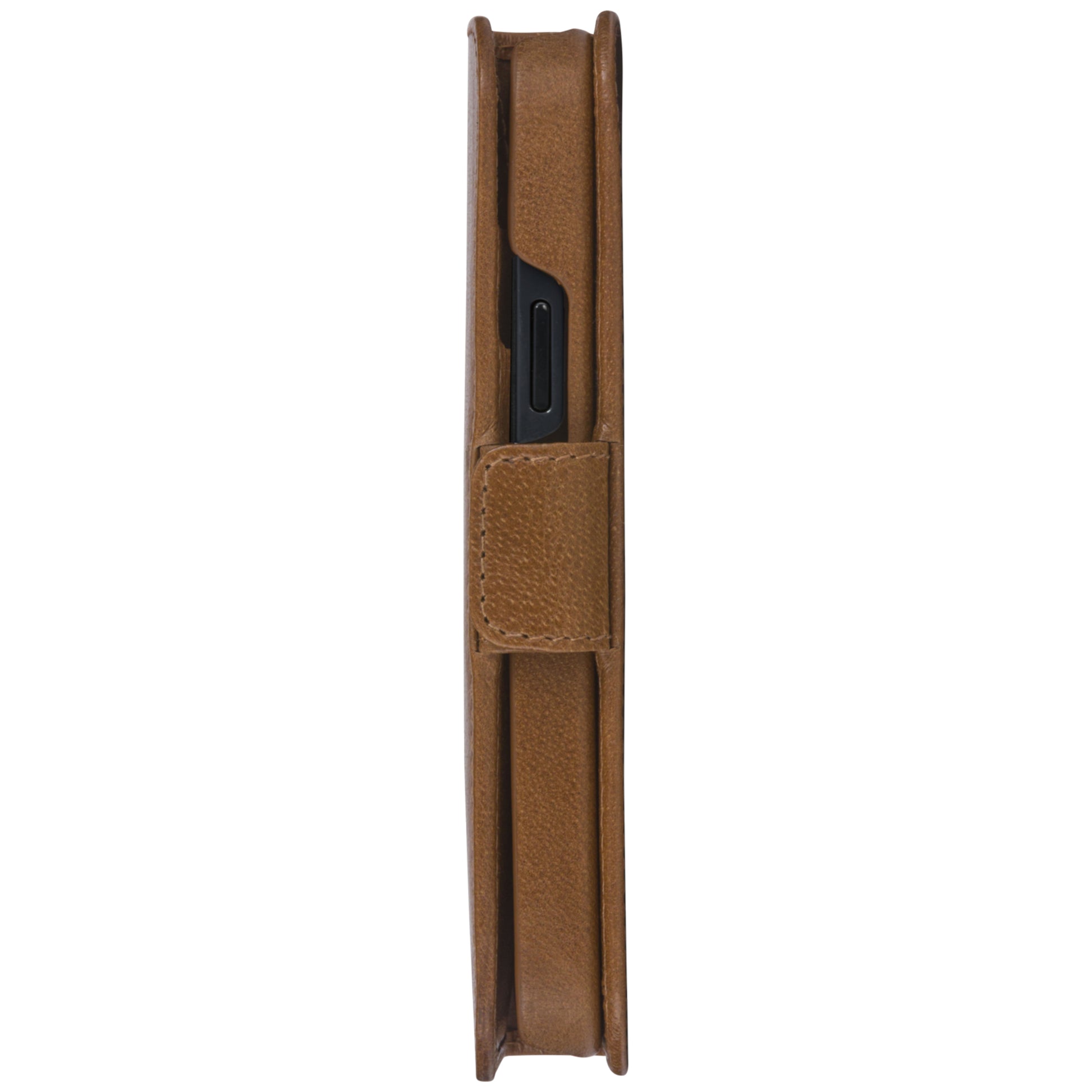 dbramante1928 Lynge Wallethülle – für Apple iPhone 12/12 Pro, 3 Kartenfächer, Leder, Beige, Magnetverschluss