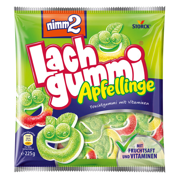 STORCK Nimm2 Lachgummi – Apfelringe – 225 g