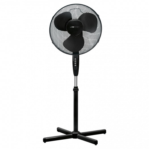 Clatronic Standventilator VL 3603 S – 40 cm, 3 Stufen, oszillierend, 45 W, Schwarz