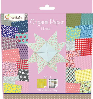 Avenue Mandarine Origami Papier – sortiert – 20 × 20 cm, 60 Blätter