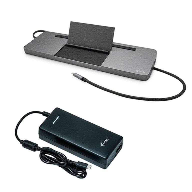 i-tec Dockingstation – USB-C, 1× DP, 1× HDMI, 1× VGA, 4× USB-A, 85 W PD, GbE, für Windows/Mac/Linux